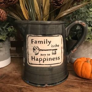 Family is the Key to Happiness Pitcher